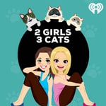 Logo of the podcast 2 Girls 3 Cats Podcast 2 Girls 3 Cats