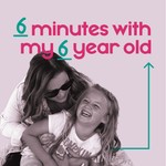 Logo of the podcast 6 minutes with my 6 year old Podcast 6 minutes with my 6 year old