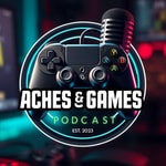 Logo of the podcast Aches and Games Podcast Aches and Games