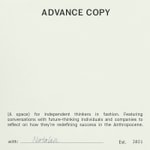 Advance Copy
