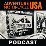 Logo of the podcast Adventure Motorcycle USA Podcast Adventure Motorcycle USA