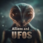Logo of the podcast Aliens and UFOs Podcast Aliens and UFOs