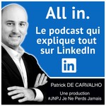 Logo of the podcast All in. Podcast All in.