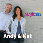 Logo of the podcast Andy and Kat Majic 95.1 Missing podcast logo