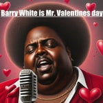 Logo of the podcast Barry White is Mr. Valentines day Podcast Barry White is Mr. Valentines day