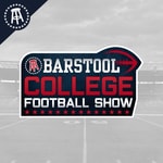 Logo of the podcast Barstool College Football Show Podcast Barstool College Football Show