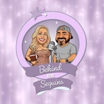 Logo of the podcast Behind The Sequins Podcast Behind The Sequins