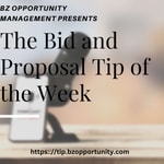 Logo of the podcast Bid and Proposal Tip of the Week Podcast Bid and Proposal Tip of the Week