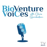 Logo of the podcast BioVenture VoiCes with Chris Garabedian