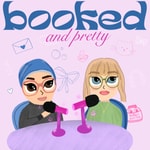 Logo of the podcast booked and pretty Podcast booked and pretty