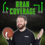 Logo of the podcast Bran Coverage with BenchwarmerBran - A (Mostly) Fantasy Football Podcast