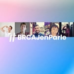 Logo of the podcast #BRCAJenParle Podcast #BRCAJenParle