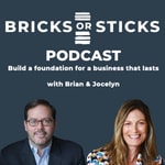 Logo of the podcast Bricks or Sticks Podcast Bricks or Sticks