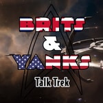 Logo of the podcast Brits & Yanks Talk Trek Podcast Brits & Yanks Talk Trek