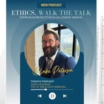 Logo of the podcast Business Ethics, Walk the Talk Podcast Business Ethics, Walk the Talk