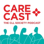 Logo of the podcast CareCast: The CLL Society Podcast