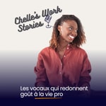 Logo of the podcast Chelle Work Stories Podcast Chelle Work Stories