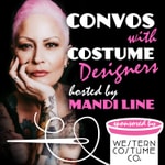 Logo of the podcast Convos with Costume Designers hosted by Mandi Line Podcast Convos with Costume Designers hosted by Mandi Line