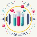 Logo of the podcast Côté Labo Missing podcast logo