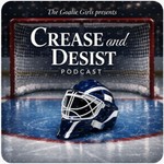 Logo of the podcast Crease and Desist: Hockey Goalies and the Game Podcast Crease and Desist: Hockey Goalies and the Game
