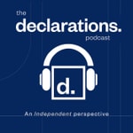 Logo of the podcast declarations. Podcast declarations.