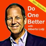 Logo of the podcast Do One Better with Alberto Lidji in Philanthropy, Sustainability and Social Entrepreneurship