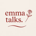 Logo of the podcast emmatalks. Podcast emmatalks.