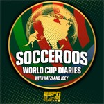 Logo of the podcast ESPN's Socceroos Cup Diaries with Hatzi and Joey! Podcast ESPN's Socceroos Cup Diaries with Hatzi and Joey!
