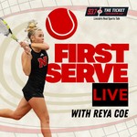 Logo of the podcast First Serve with Reya Lee Coe Podcast First Serve with Reya Lee Coe