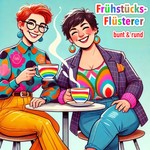 Podcast FrühstücksFlüsterer bunt und rund