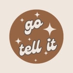 Logo of the podcast go tell it Podcast go tell it