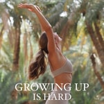 Logo of the podcast growing up is hard Podcast growing up is hard