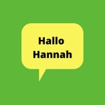 Logo of the podcast Hallo Hannah Podcast Hallo Hannah