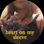 Logo of the podcast heart on my sleeve poetry mix Podcast heart on my sleeve poetry mix