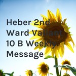 Logo of the podcast Heber 2nd Ward Valiant 10 B Weekly Message Podcast Heber 2nd Ward Valiant 10 B Weekly Message