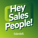 Logo of the podcast Hey Salespeople Missing podcast logo