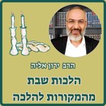 Logo of the podcast הלכות שבת מהמקורות להלכה Podcast הלכות שבת מהמקורות להלכה