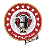 Logo of the podcast I AM Volleyball Podcast