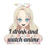 Logo of the podcast I drink and watch anime Podcast I drink and watch anime