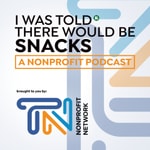 Logo of the podcast I Was Told There Would Be Snacks: A Nonprofit Podcast