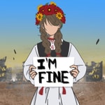 Logo of the podcast I’m Fine: From Ukraine Podcast I’m Fine: From Ukraine