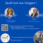 Logo of the podcast Jeudi tout aux Usagers ! Un podcast dédié à celles et ceux qui œuvrent chaque jour pour les patients et leur entourage Podcast Jeudi tout aux Usagers ! Un podcast dédié à celles et ceux qui œuvrent chaque jour pour les patients et leur entourage