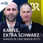 Logo of the podcast Kaffee, extra schwarz. Der Podcast mit Mansour und Mayer-Rüth Podcast Kaffee, extra schwarz. Der Podcast mit Mansour und Mayer-Rüth