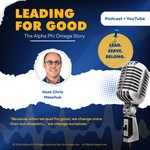 Logo of the podcast Leading for Good: The Alpha Phi Omega Story Podcast Leading for Good: The Alpha Phi Omega Story