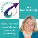 Logo of the podcast Leap Into HR Consulting ®