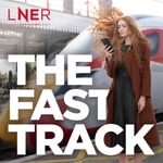 Logo of the podcast LNER's The Fast Track Missing podcast logo