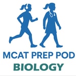 Logo of the podcast MCAT Prep Pod Biology Review