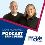 Logo of the podcast Move Mornings with Erin and Peter Podcast Move Mornings with Erin and Peter