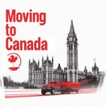Logo of the podcast Moving to Canada Podcast Moving to Canada
