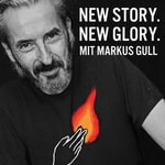 Logo of the podcast New Story. New Glory Podcast New Story. New Glory
